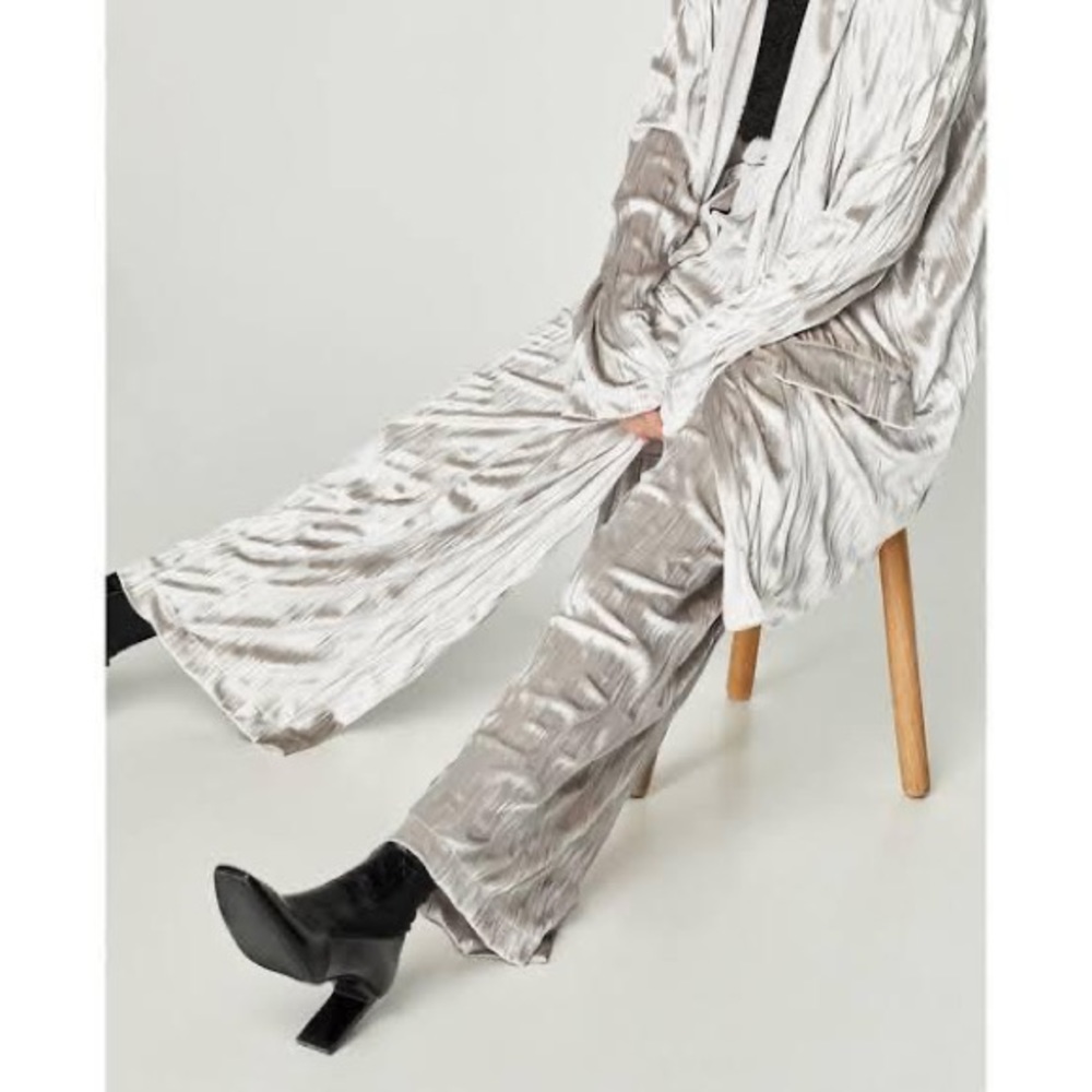 Zara Crushed Velvet Pants